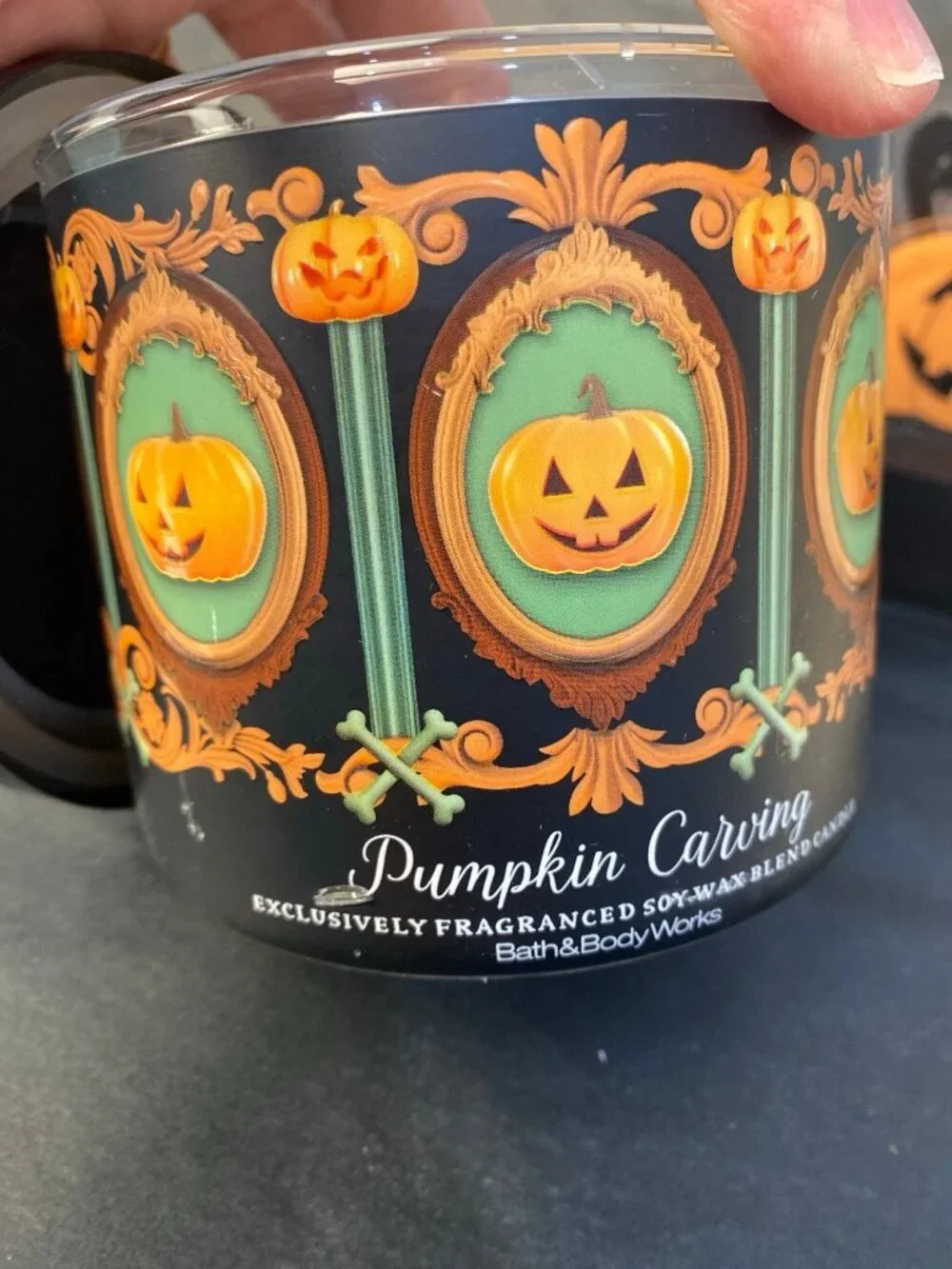 Halloween “Pumpkin Carving” Bath & Body Works New 3 Wick Candle